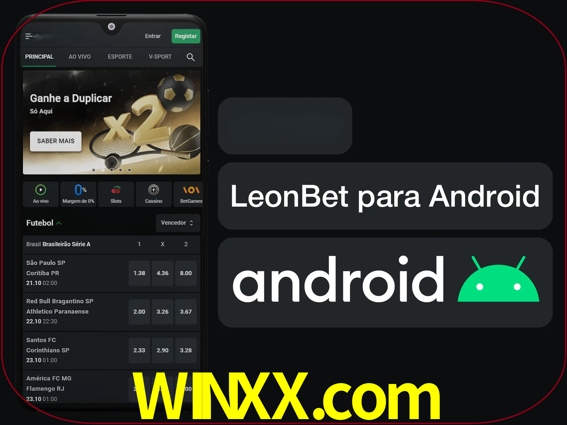 Adquira sua versão poket de LeonBet.